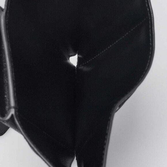 Burberry Black Grained Leather TB Compact Lark Wallet - Picture 7 of 10